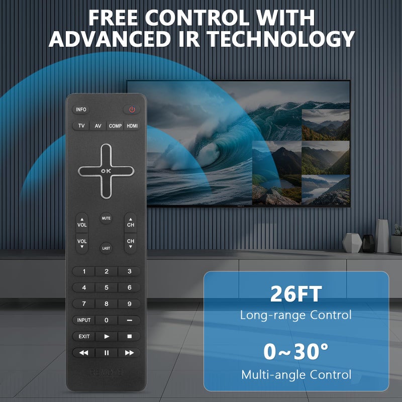 Beyution New VIZIO VR9 Remote for VIZIO VM190XVT VM230XVT M190MV M220MV E260MV VM190XVT VM230XVT M190MV E320ME M220MV M260MV M260MV M190MV M220MV M160MV E320ME E260MV -Origina New! 30 Days Warranty! - Image 4